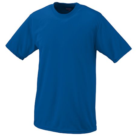 Augusta 791A Youth Wicking T-Shirt- Royal Blue- Small