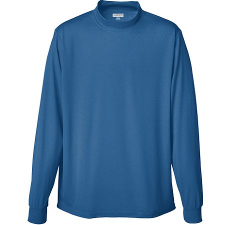 Augusta 797A Wicking Mock Turtleneck, Navy, Large