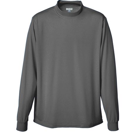 797A Wicking Mock Turtleneck, Black, Large