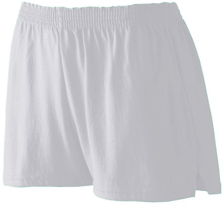 Augusta 988A Girls Trim Fit Jersey Short- Athletic Heather- Extra Small