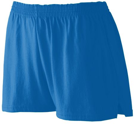 Augusta 988A Girls Trim Fit Jersey Short- Royal Blue- Extra Small