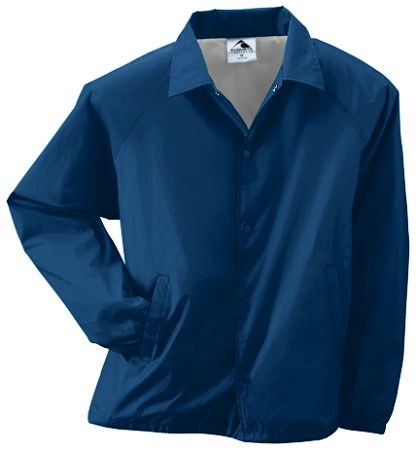 Augusta 3101A Youth Nylon Coaches Jacket- Navy- Extra Small