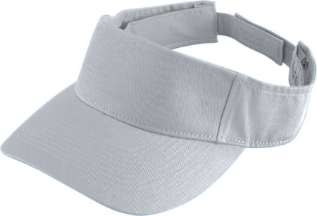 Augusta 6226A Youth Sport Twill Visor - Silver- All