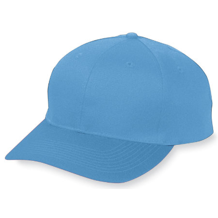 Augusta 6206A Youth Six-Panel Cotton Twill Low-Profile Cap - Columbia Blue- All
