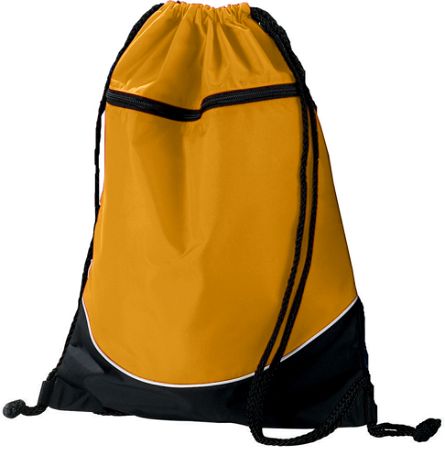Picture of Augusta 1920A Tri-Color Drawstring Backpack- Gold & Black - All
