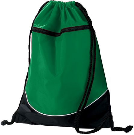 Augusta 1920A Tri-Color Drawstring Backpack- Kelly & Black - All -  Augusta Medical Systems LLC, AU964330