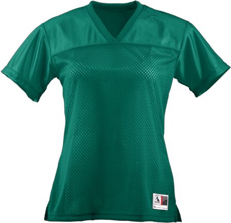 Picture of Augusta 250A Ladies Junior Fit Replica Football Jersey- Dark Green- Small