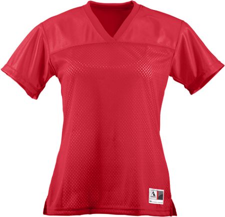 Picture of Augusta 250A Ladies Junior Fit Replica Football Jersey- Red- 2X