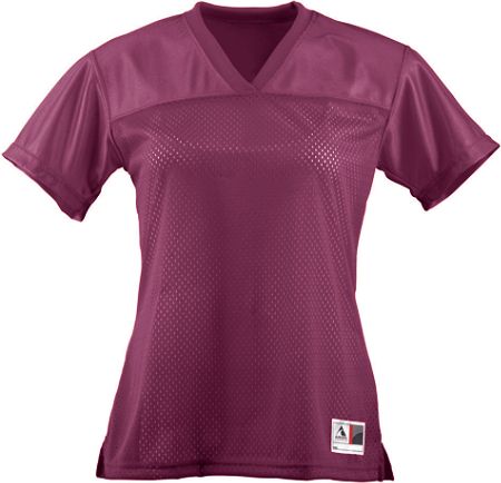 Picture of Augusta 250A Ladies Junior Fit Replica Football Jersey- Maroon- Small