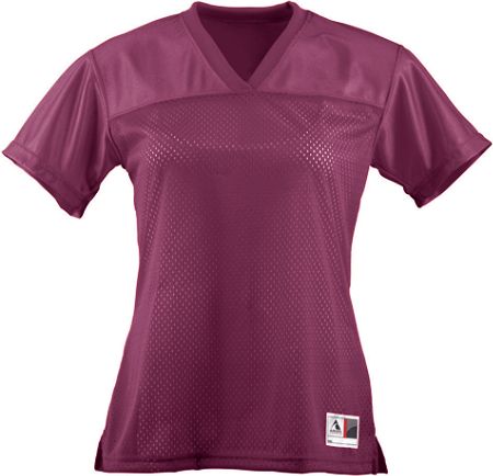Picture of Augusta 250A Ladies Junior Fit Replica Football Jersey- Maroon- Large