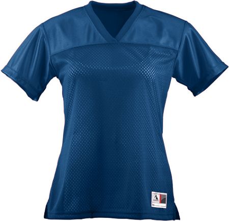 Picture of Augusta 250A Ladies Junior Fit Replica Football Jersey- Navy- Small