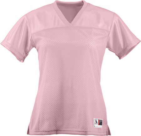 Picture of Augusta 250A Ladies Junior Fit Replica Football Jersey- Light Pink- Medium