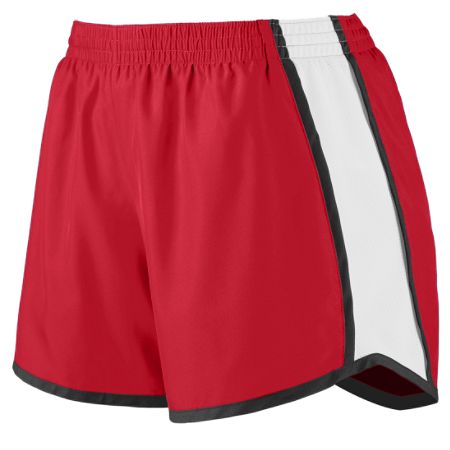 1266A Girls Pulse Team Short, Red, Medium