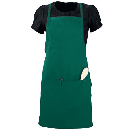 Picture of Augusta 2720A Waiter Apron With Pockets&#44; Dark Green&#44; All