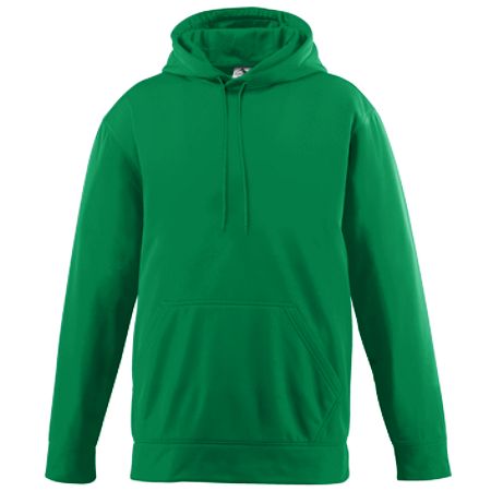 Augusta 5505A Wicking Fleece Hooded Sweatshirt- Kelly - Medium