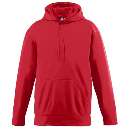 Augusta 5505A Wicking Fleece Hooded Sweatshirt- Red - Large