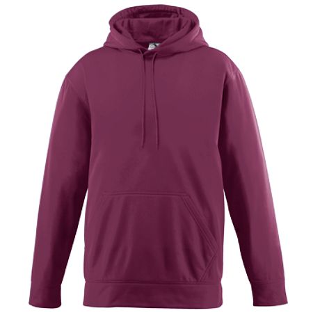 Augusta 5505A Wicking Fleece Hooded Sweatshirt- Maroon - Large