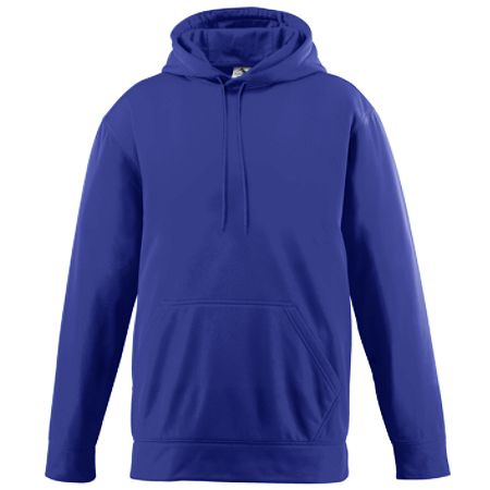Augusta 5505A Wicking Fleece Hooded Sweatshirt- Purple - Medium