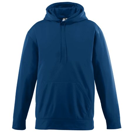 Augusta 5505A Wicking Fleece Hooded Sweatshirt- Navy - Medium