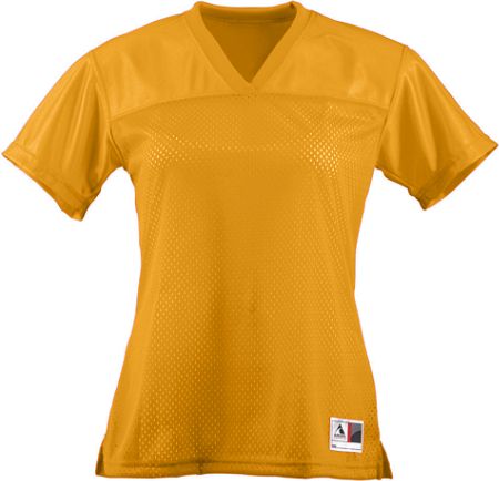 Picture of Augusta 250A Ladies Junior Fit Replica Football Jersey- Gold- XL