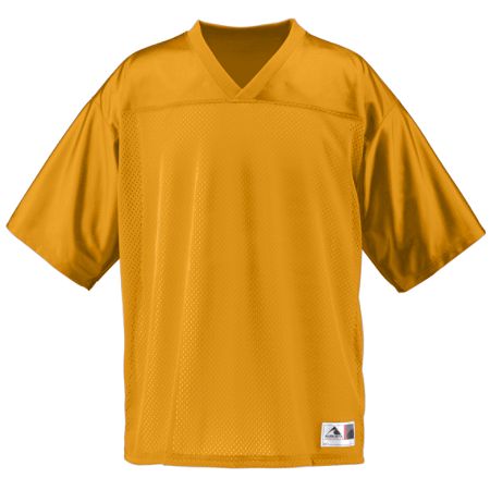 Augusta 257A Adult Stadium Replica Jersey- Gold- Medium