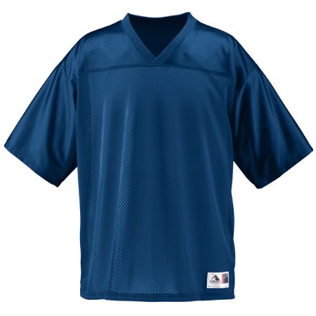 Augusta 257A Adult Stadium Replica Jersey- Navy- Large
