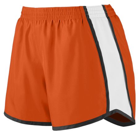 1266A Girls Pulse Team Short, Orange, Medium