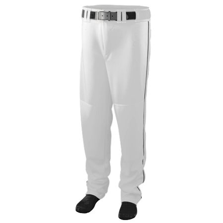 Picture of Augusta 1445A Series Baseball & Softball Pant With Piping- White & Black - 3X