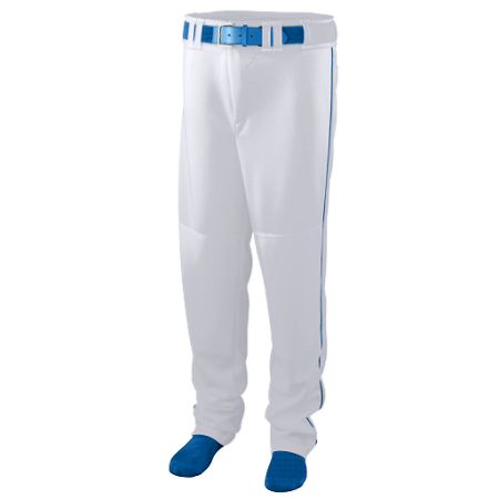 Picture of Augusta 1446A Youth Series Baseball & Softball Pant With Piping- White & Royal - Medium