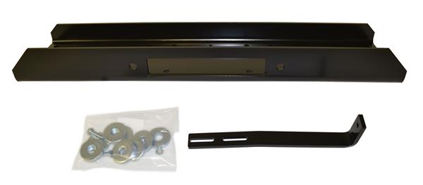 WARN 13942 Flatbed Winch Mounting Plate, Black