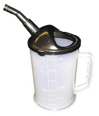 94026 Measure And Pour Bottle-155 Oz. - White/ black