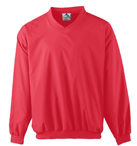 Picture of Augusta 3415A Adult Micro Poly Windshirt & Lined - Red- 4X