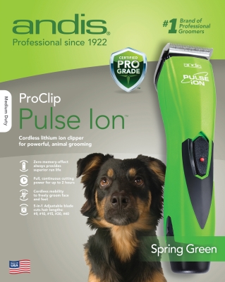 Andis AN68065 Pulse Ion Clipper, Green