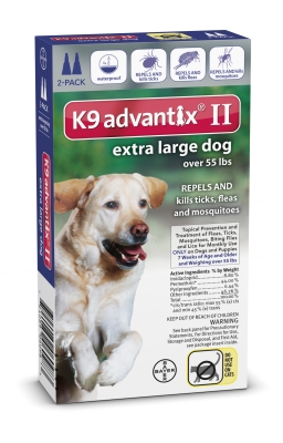 Picture of Bayer Healthcare Animal BY06098 K9 Advantix Ii X-Large Dog- 2 Pack