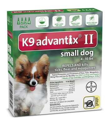 Picture of Bayer Healthcare Animal BY20348 K9 Advantix Ii Small Dog- 4 Pack