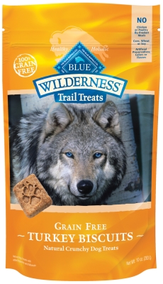 Picture of Blue Buffalo BB00544 Wilderness Trail Treats Turkey Biscuits Dog Treat&#44; 0.7 lbs.