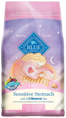 Picture of Blue Buffalo BB00601 Sensitive Stomach Chicken & Brown Rice Adult Cat- 15.5 lbs.