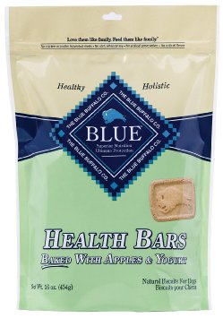 Picture of Blue Buffalo BB10561 Health Bars Baked With Apples & Yogurt Dog Treat- 1.1 lbs.