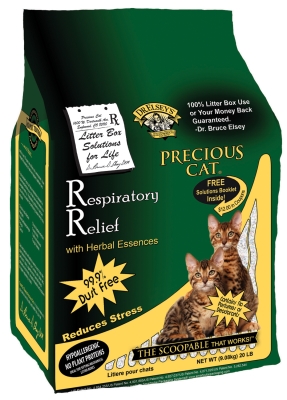 Picture of Precious Cat PL00820 Respiratory Releif Clay Premium All Natual Cat Litter With Herbal Essences - 20 lbs.