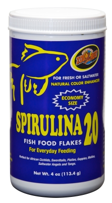 Picture of Zoo Med-Aquatrol AQ26004 Spirulina 20 Flake Food- 4 Oz.