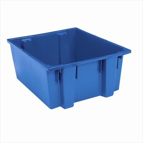 Stack & Nest Storage Container, 15 gal, 23-1/2 in L x 19-1/2 in W x 10 in H, Blue