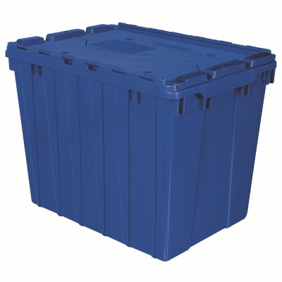 Picture of Akro-Mils 39170 Attached Lid Container Gray - 21.5 x 15 x 17 in.