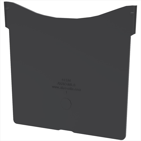 Plastic Divider, Black, 4 11/16 in L, 4 5/16 in H, 6 PK