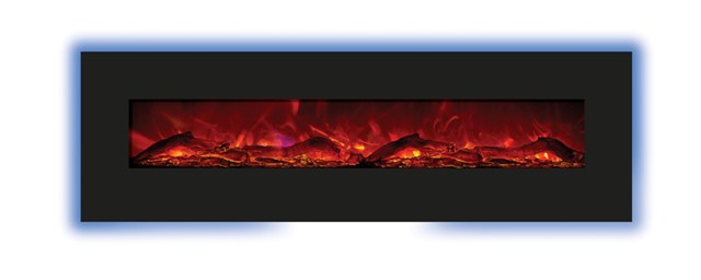 Picture of Amantii WM-BI-2428-VLR Zero Clearance Electric Fireplace With Portrait 24 x 28 In. Surround