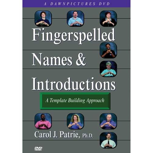 Picture of Cicso Independent DVD340 Fingerspelled Names &amp; Introductions