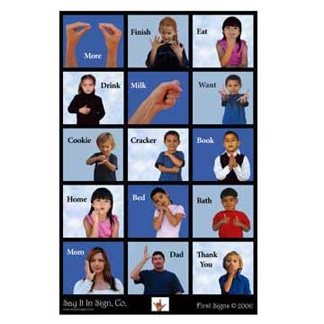 Picture of Cicso Independent N499 First Signs Language Poster