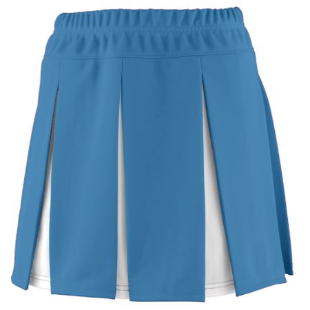 Picture of Augusta 9116A Girls Liberty Skirt - Columbia Blue & White- XXS