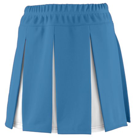 Picture of Augusta 9116A Girls Liberty Skirt - Columbia Blue & White- Medium