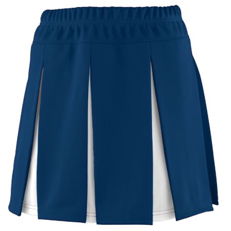 Picture of Augusta 9116A Girls Liberty Skirt - Navy & White- Medium