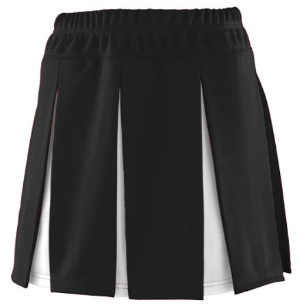 Picture of Augusta 9116A Girls Liberty Skirt - Black & White- XXS